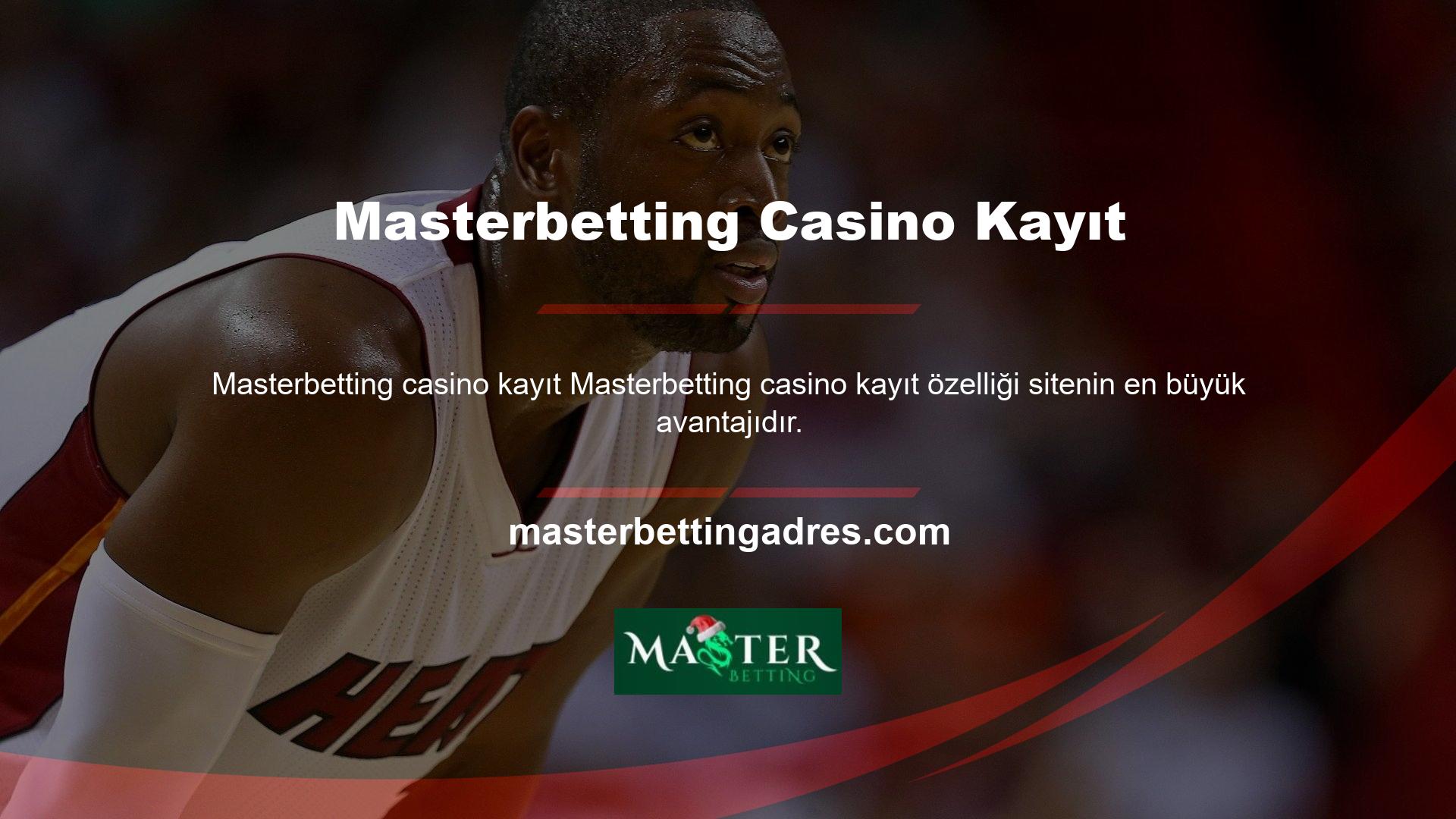 Mevcut giriş adresinizi kullanarak Masterbetting Casino web sitesini ziyaret ederek bu şirketten en iyi fiyata kupon oluşturabilirsiniz