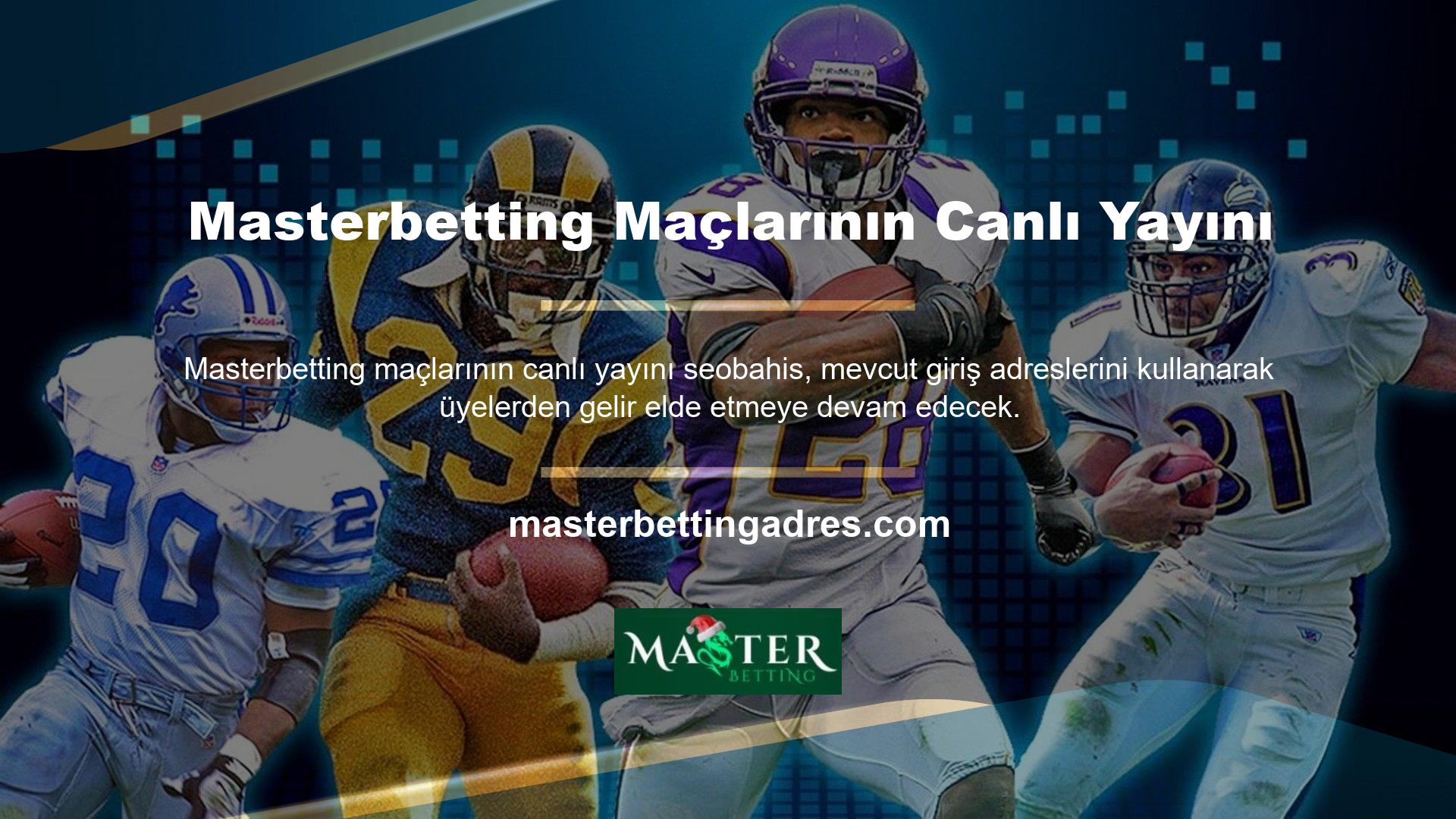Masterbetting, canlı oyun yayınları yapan, oldukça istikrarlı bir site ve lisanslı oyunlara sahip, kurulduğu günden bu yana birçok insanı siteye çeken bir çevrimiçi bahis ve casino sitesidir